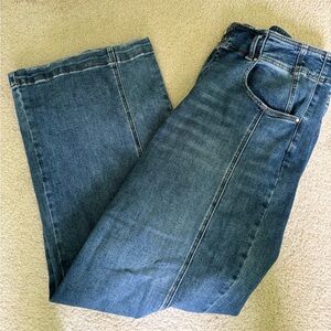 Risen High Rise Ankle Wide Leg Jean